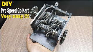 DIY Two Speed Gearbox for Go Kart - Very easy