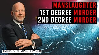 What’s difference between manslaughter, 1st degree murder, 2nd degree murder in Florida (lawyer)