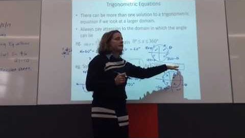 Year 11 Extension 1 Trigonometry Solving trig equations part 1