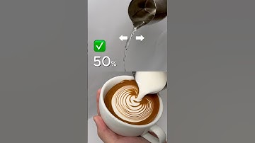 Latte art tutorial 拉花晃動教學12秒#lattearttutorial #latteart #shorts