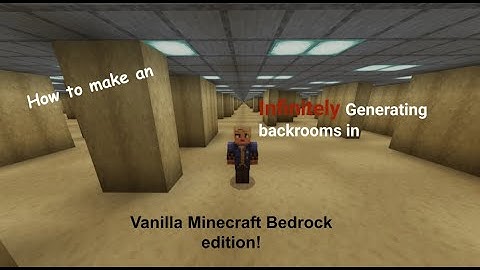 How to make the Backrooms in Minecraft Bedrock [Vanilla Tutorial]