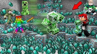 MINI GAME : CUỘC THI BẢO VỆ KIM CƯƠNG ** THỬ THÁCH NOOB BẢO VỆ KHO KIM CƯƠNG KHỎI CREEPER MINECRAFT