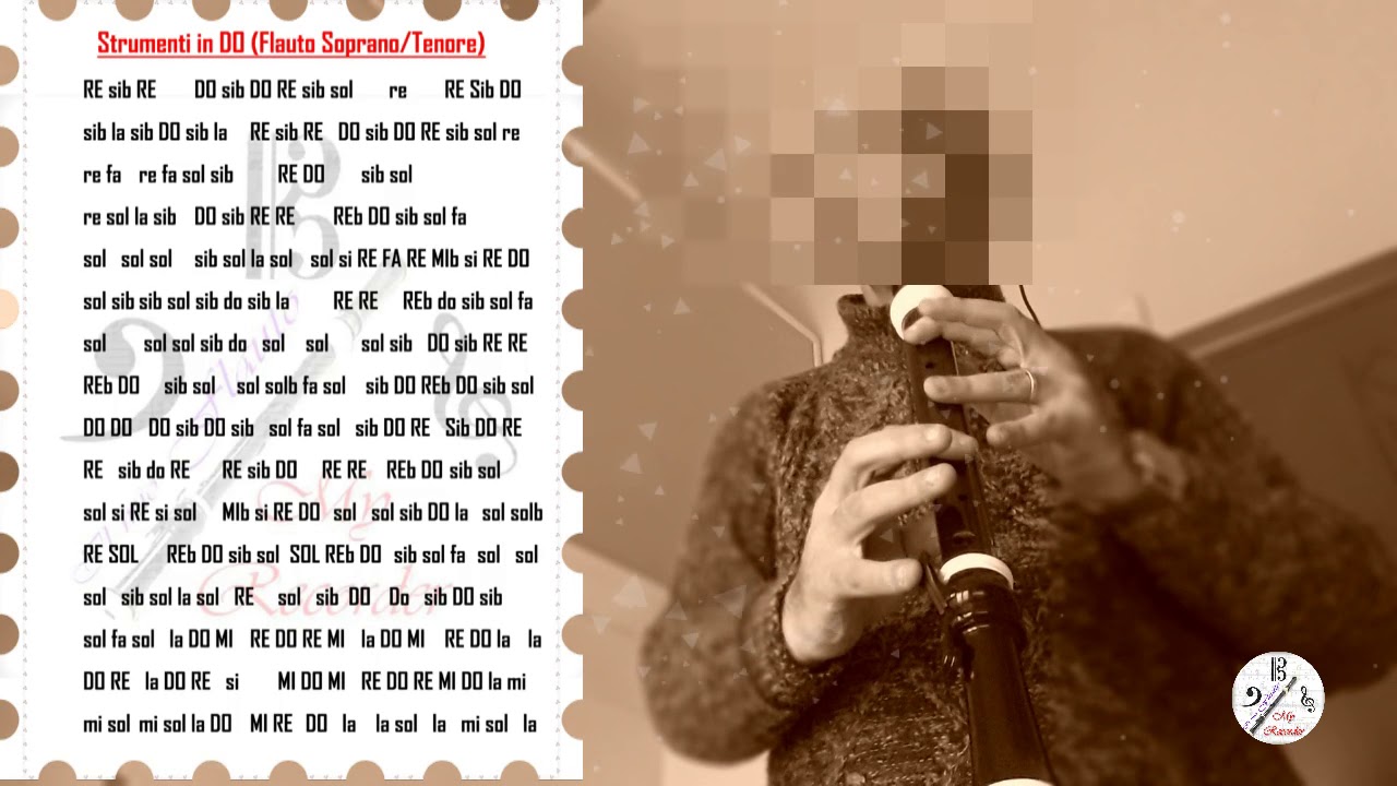 TUTORIAL: Summertime (G. Gershwin), flauto dolce tenore, tenor recorder ...