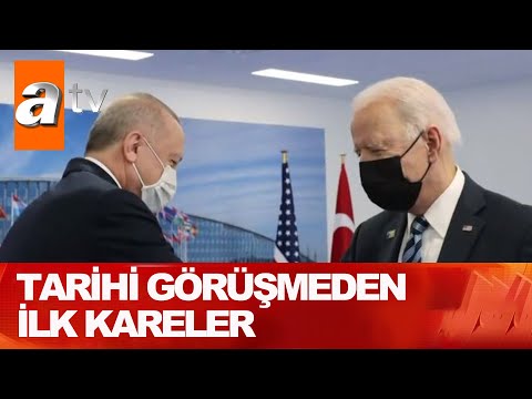 Erdoğan - Biden zirvesinden ilk kareler - Atv Haber 14 Haziran 2021