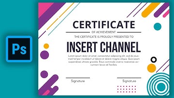 Academic Certificate Template Design-Photoshop CC Tutorial