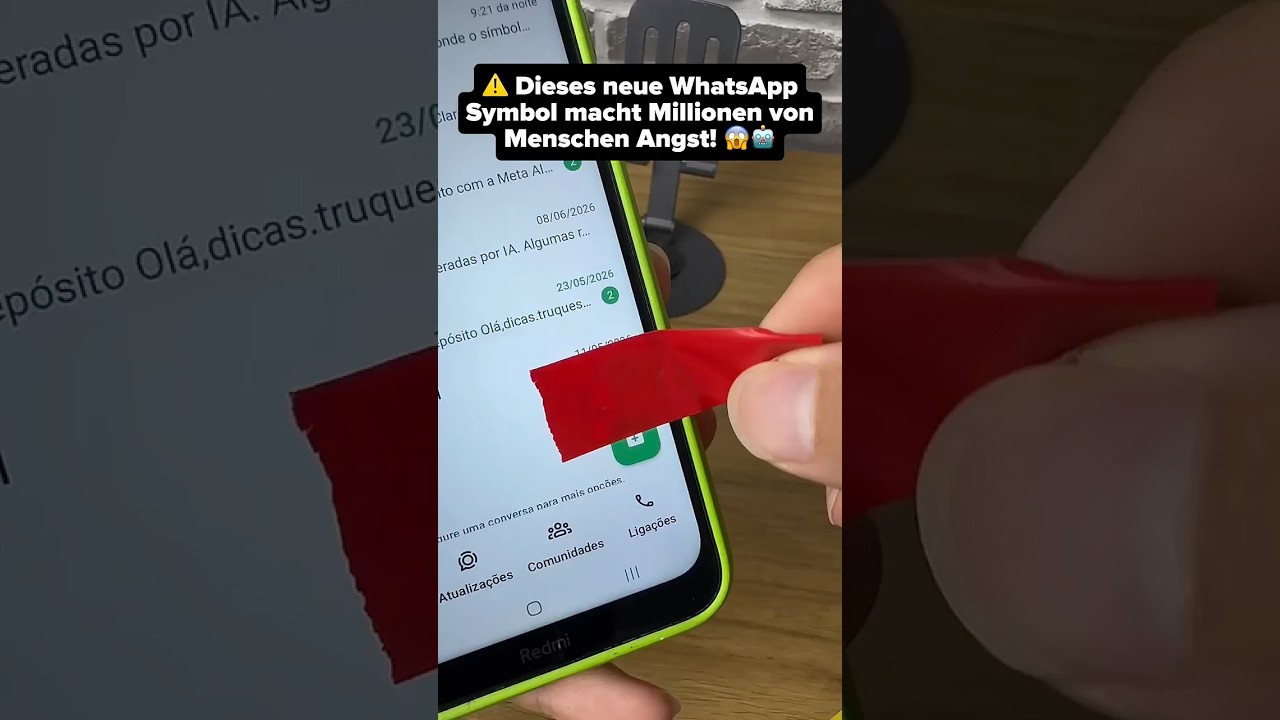 Das neue WhatsApp-Symbol sorgt bei vielen Nutzern für Verunsicherung! #WhatsApp #MetaAI #Technologie