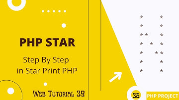 N Star Pattern Print In PHP | Step By Step N Star Pattern Print In PHP | Web Tutorial 39 #star