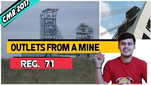 Outlets from a mine - Regulation 71 - Coal Mines Regulation 2017