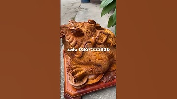 xin giới thiệu đến cả nhà tác phẩm thiềm thừ cóc thần 3 chân tài lộc chế tác bằng gỗ hương việt