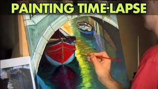 Venice, Italy : Oil Painting Time-lapse by ehullquist 1,895 views 10 years ago 1 minute, 57 seconds