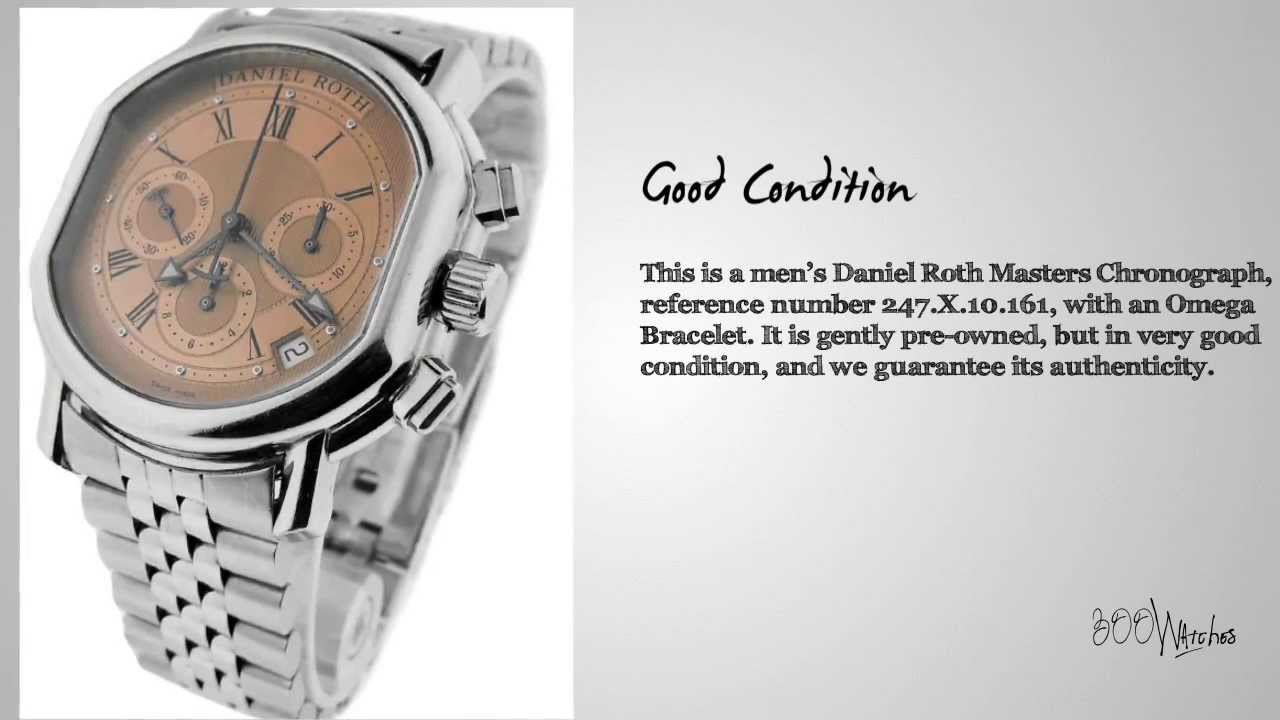 Daniel Roth Masters Chronograph 247.X.10.161 Stainless Steel Automatic Watch