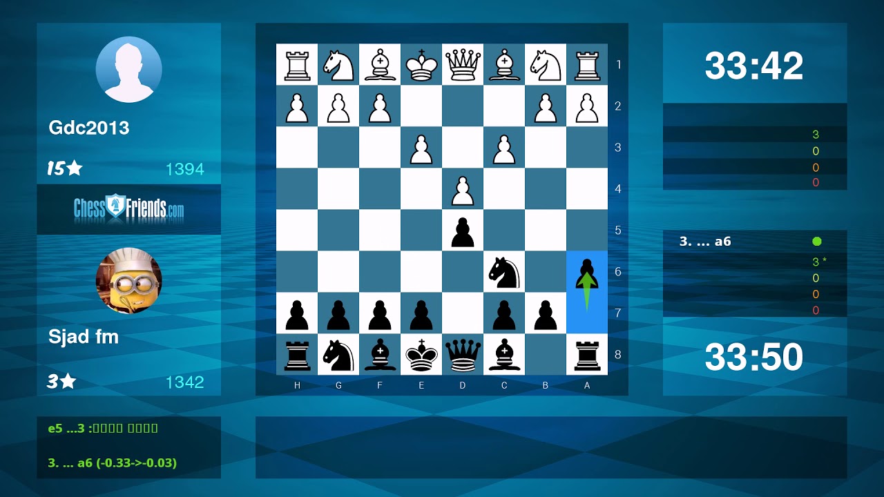 Chess Game Analysis: Gdc2013 - Sjad fm : 1-0 (By ChessFriends.com)