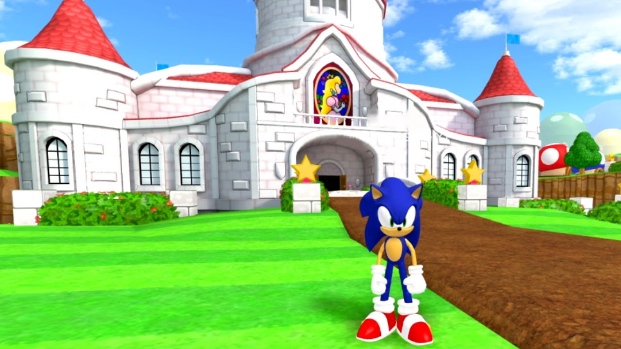Sonic The Hedgehog In Super Mario Online Smo Rp Roblox Youtube - mario d roblox