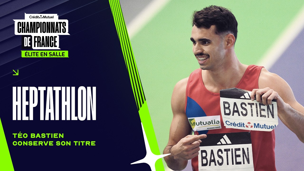 Téo Bastien est sacré champion de France Elite en salle sur l'heptathlon | Clermont 2026
