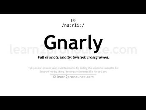 Video: Kaj je sinonim za gnarly?