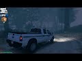 GTA V - LSPDFR 0.4.9🚔 - NPS - Park Ranger - Foggy Night in the Woods | Missing Person SOS Call - 4K