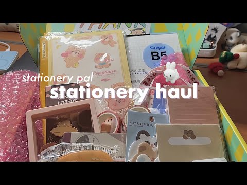 🧸aesthetic stationery haul ft. stationery pal: unboxing, back to school