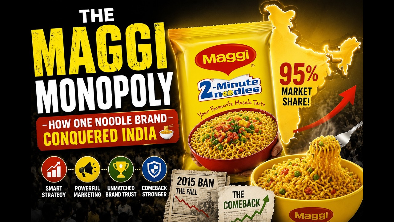 Watch The Maggi Monopoly: How One Noodle Brand Conquered India 🍜 on YouTube Watch The Maggi Monopoly: How One Noodle Brand Conquered India 🍜 on YouTube