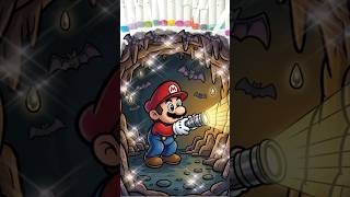 Super Mario Explores a Spooky Bat Cave | Satisfying Paint Art Reveal #supermario #mariobros