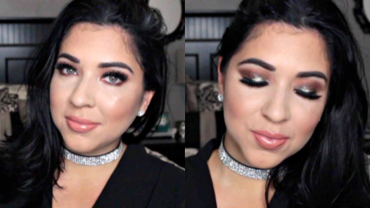 Evening Glam Makeup Tutorial | First of 2017! ♡ - YouTube