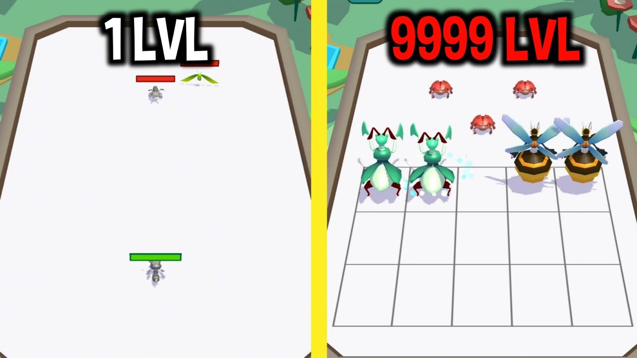 Merge Master Insect MAX LEVEL in Merge Master Insect Fusion Gameplay Two Queen Bee Two ...