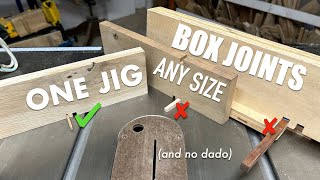 Box Joints, Any Size, Using Only A Standard Blade by Bryan Fink 53,694 views 9 months ago 14 minutes, 51 seconds