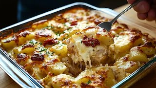 Una cacerola simple y deliciosa con papas y pollo. ¡Cocino todos los fines de semana!