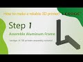 【V2.0】Build a 3D printer Step 1 | Assemble Aluminum Frame, Lerdge-iX 3D printer assembly tutorial