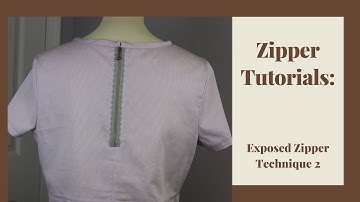Zipper Tutorials: Exposed Zipper Technique 2