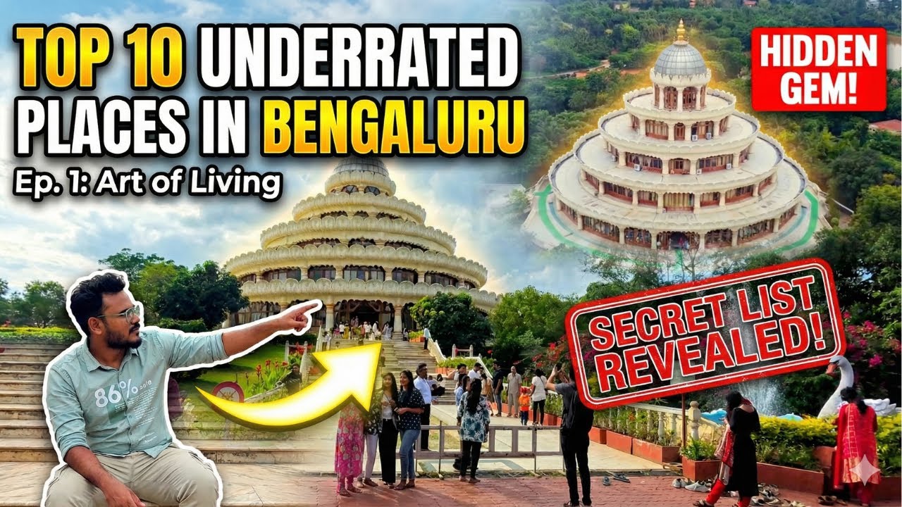 Is This Really BENGALURU? 😱 Inside the Massive Art of Living Center | Underrated Places Ep. 1