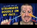 Sketchbook makeup | Stranger picks my makeup (face tattoos?) | pi queen