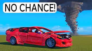 I Drive a JET CAR Into a TORNADO on Roblox BUT It WINS