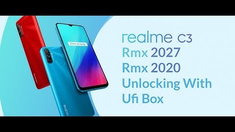 Realme c3 unlocking passcode and pattern lock with ufibox 100% tested