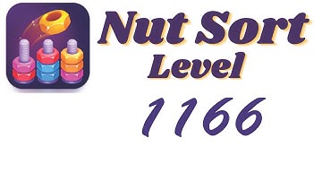 Nut Sort Level 1166 Walkthrough | Nuts — Color Sort 1166 solution