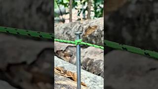 The Real Clove Hitch ✅✅#shortvideo #experiment #knot #knotstutorial