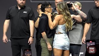 Mackenzie Dern vs Virna Jandiroba Face-Off | Intense UFC Staredown & Weigh-In Highlights