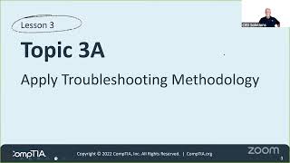 CompTIA A+ Live - Apply Troubleshooting Methodology