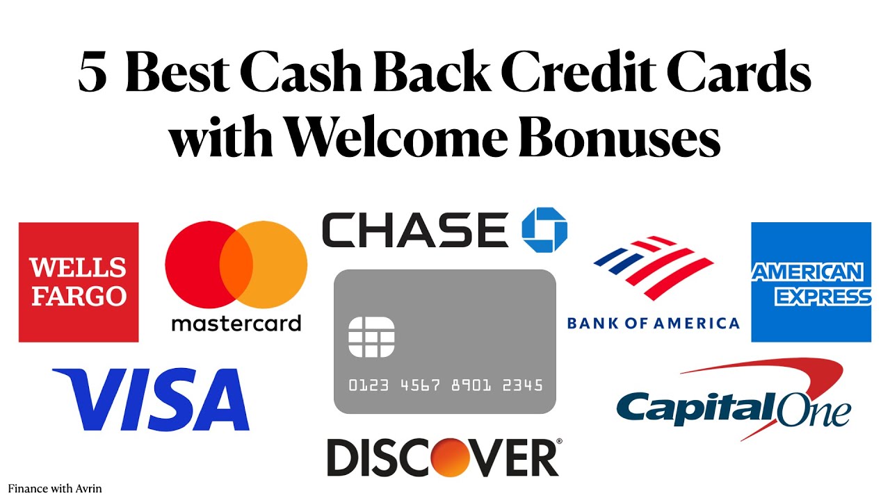 5 Best Cash Back Credit Cards with Great Welcome Bonuses - Earn Money on  Everyday Purchases