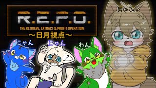 【やはり日月もネコさん！？？(日月視点)】日月(陽)のホラーコラボ配信【#repo   part14】