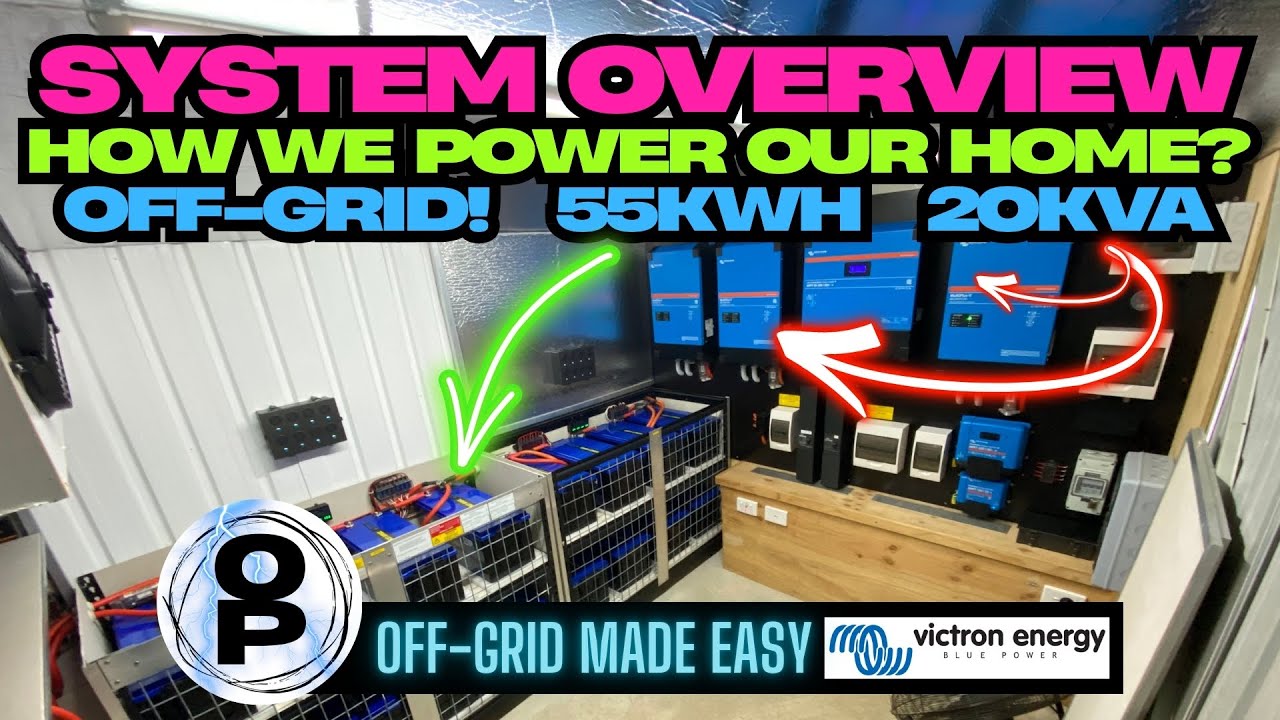 How We Went Off-Grid with Victron Using a 55kWh battery - 20kVA Solar System