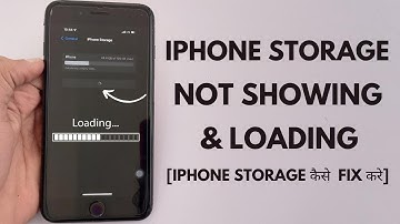 iPhone Storage Not Showing Or Loading Problem | Hindi