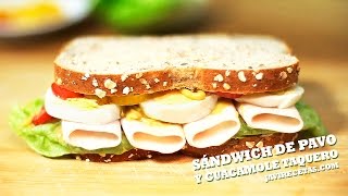 Sándwich de Pavo y Guacamole Taquero