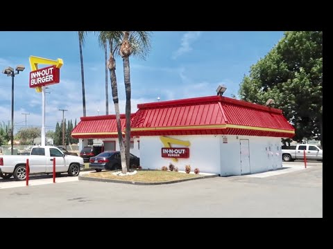 The First In-N-Out Burger of Orange County California - Take Out Food Review / Drive Thru Experience
