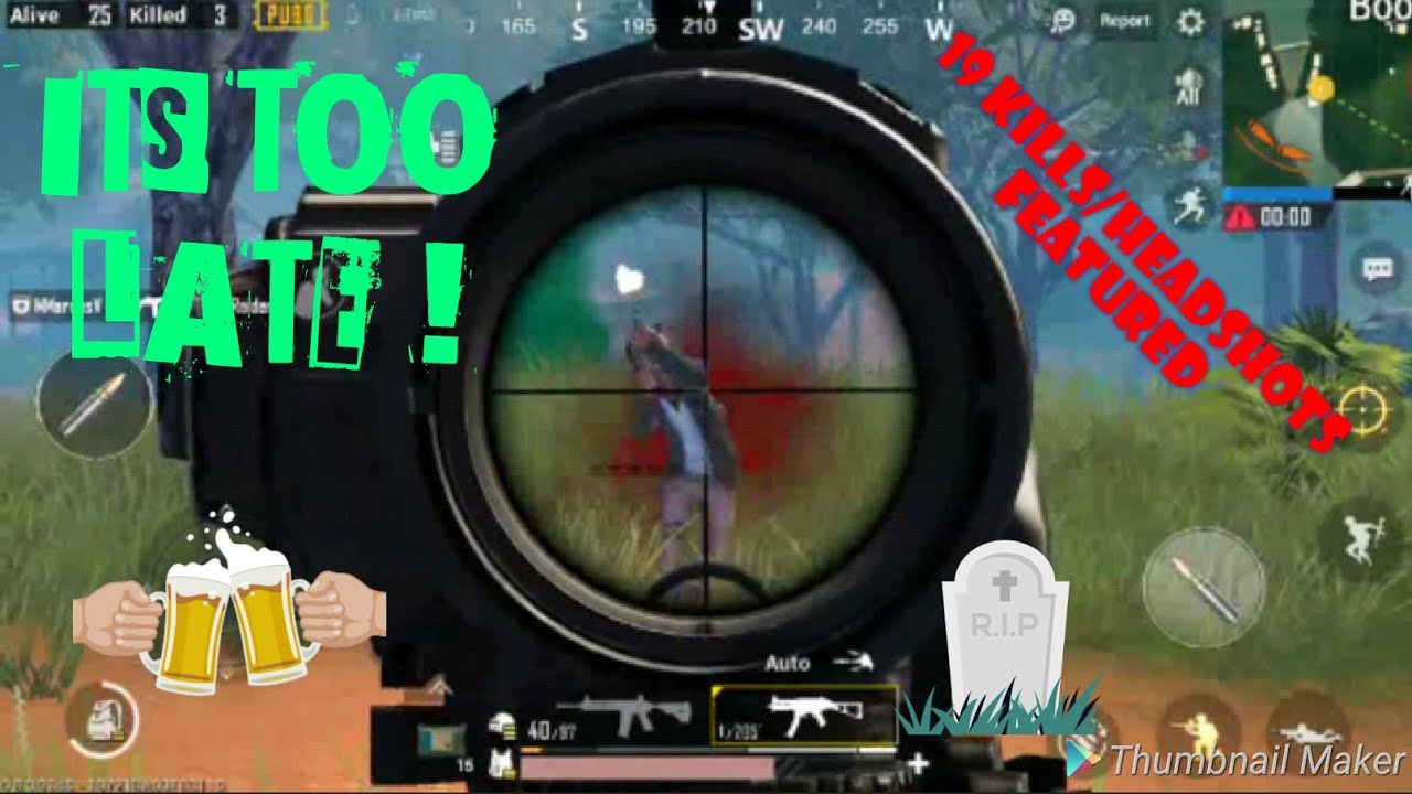 Pubg mobile best kills and headshots compilation montage​ 19kills energy you need to win chicken din