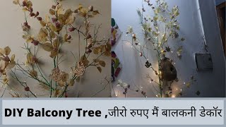 Balcony / Outdoor Decor with Simple DIY Tree || Very Easy DIY