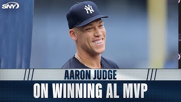 Aaron Judge reageert op zijn overwinning in de AL MVP-prijs van 2025