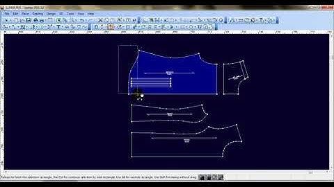 Optitex ND Multi Move tool, Move several points and Internal Object internal point, button, circle a