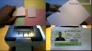Understand how to create and print visitor ID cards using DRPU ID card design software