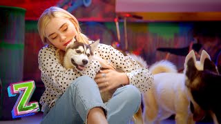 Meg Donnelly Spills Z2 Tea | Puppy Q&A Challenge Part 2 | ZOMBIES 2 | Disney Channel