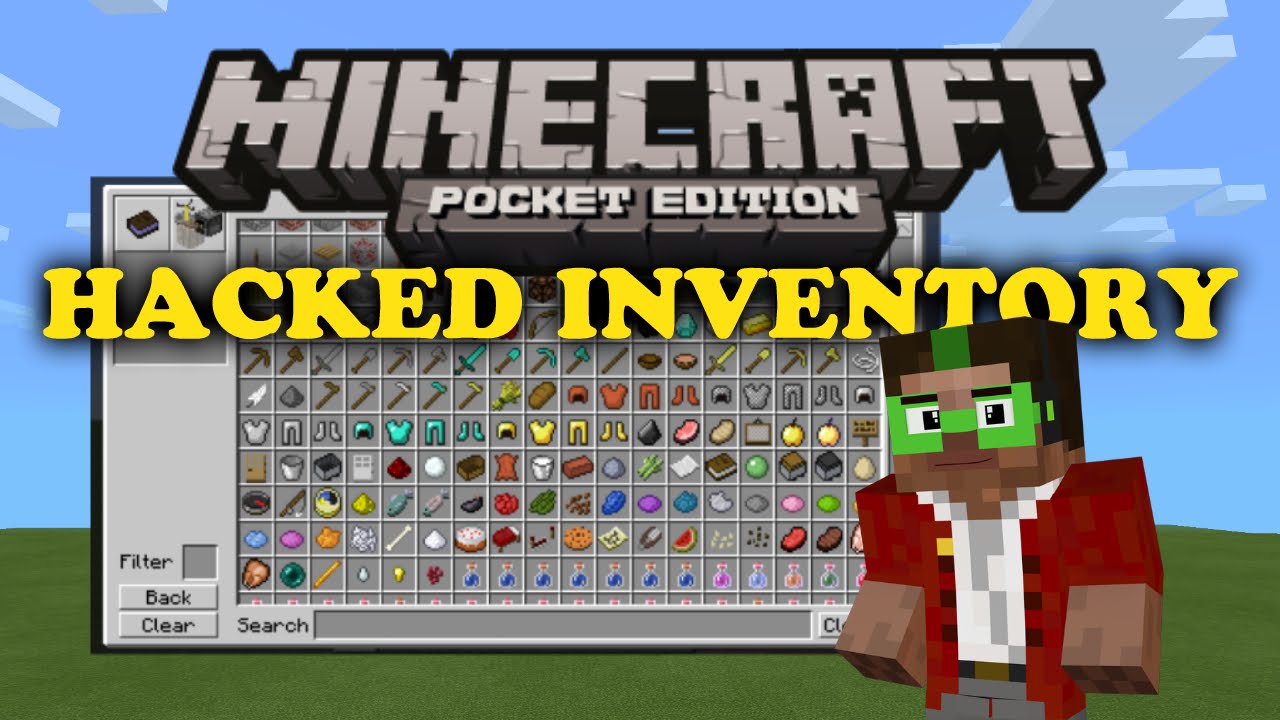 Hacked Creative Inventory Minecraft Pe Youtube